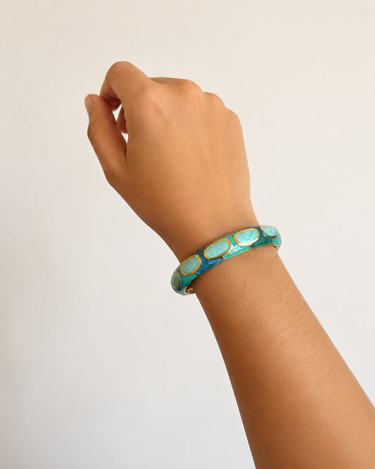 Aqua Royal Enamel Bracelet