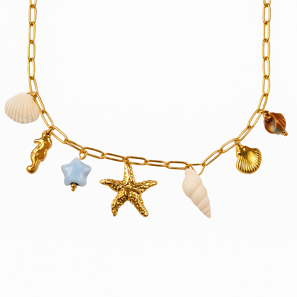 Ocean Love Charm Necklace