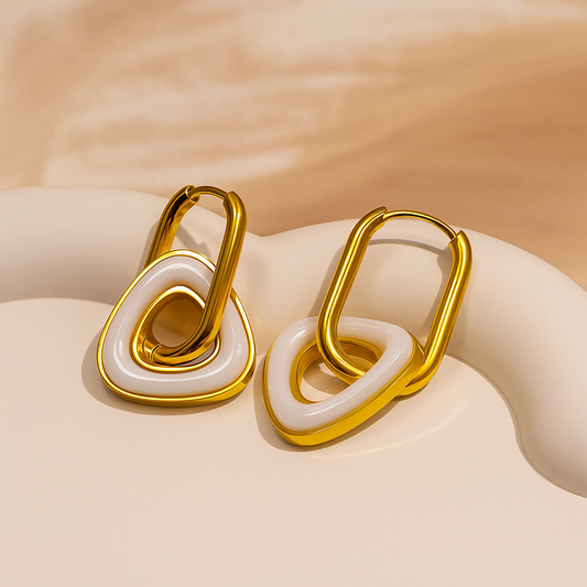 Tri Shape Dangle Earring