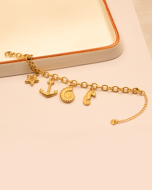 Salty Charms Stainless steel Chain Bracelet