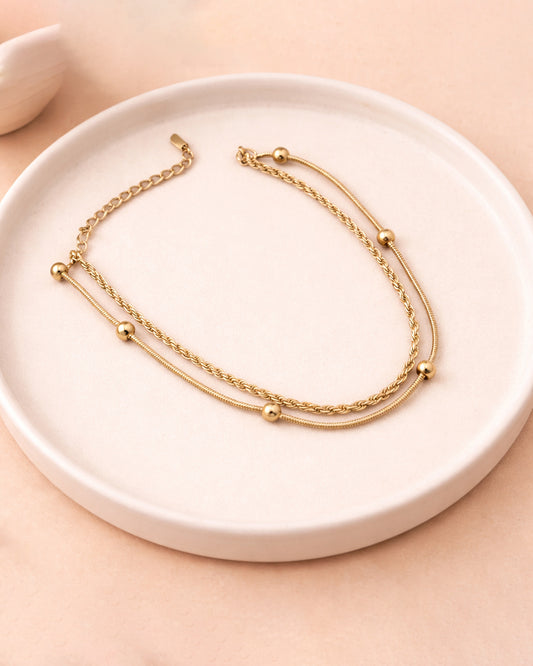 Nitya Anti Tarnish Stainless Steel Anklet
