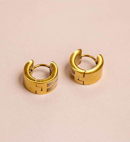 Moonlight Hoops Stainless Steel Earrings