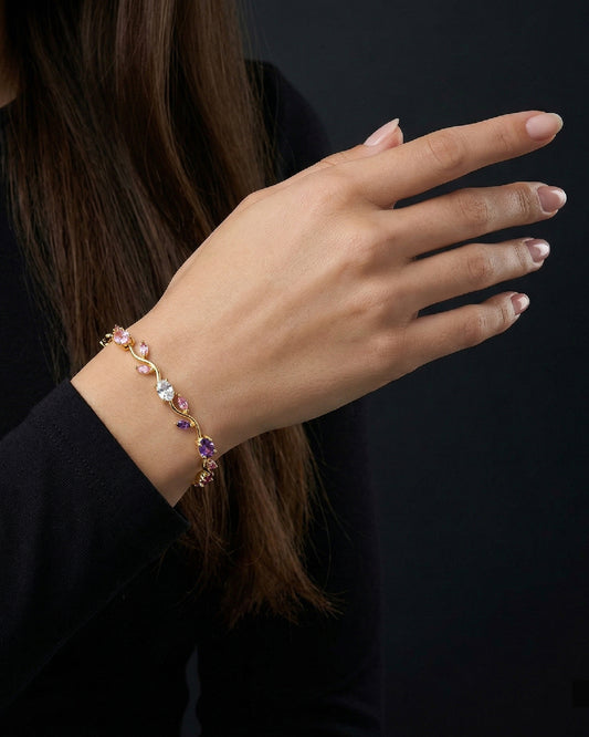 Multi Color Blush Tulip Bracelet