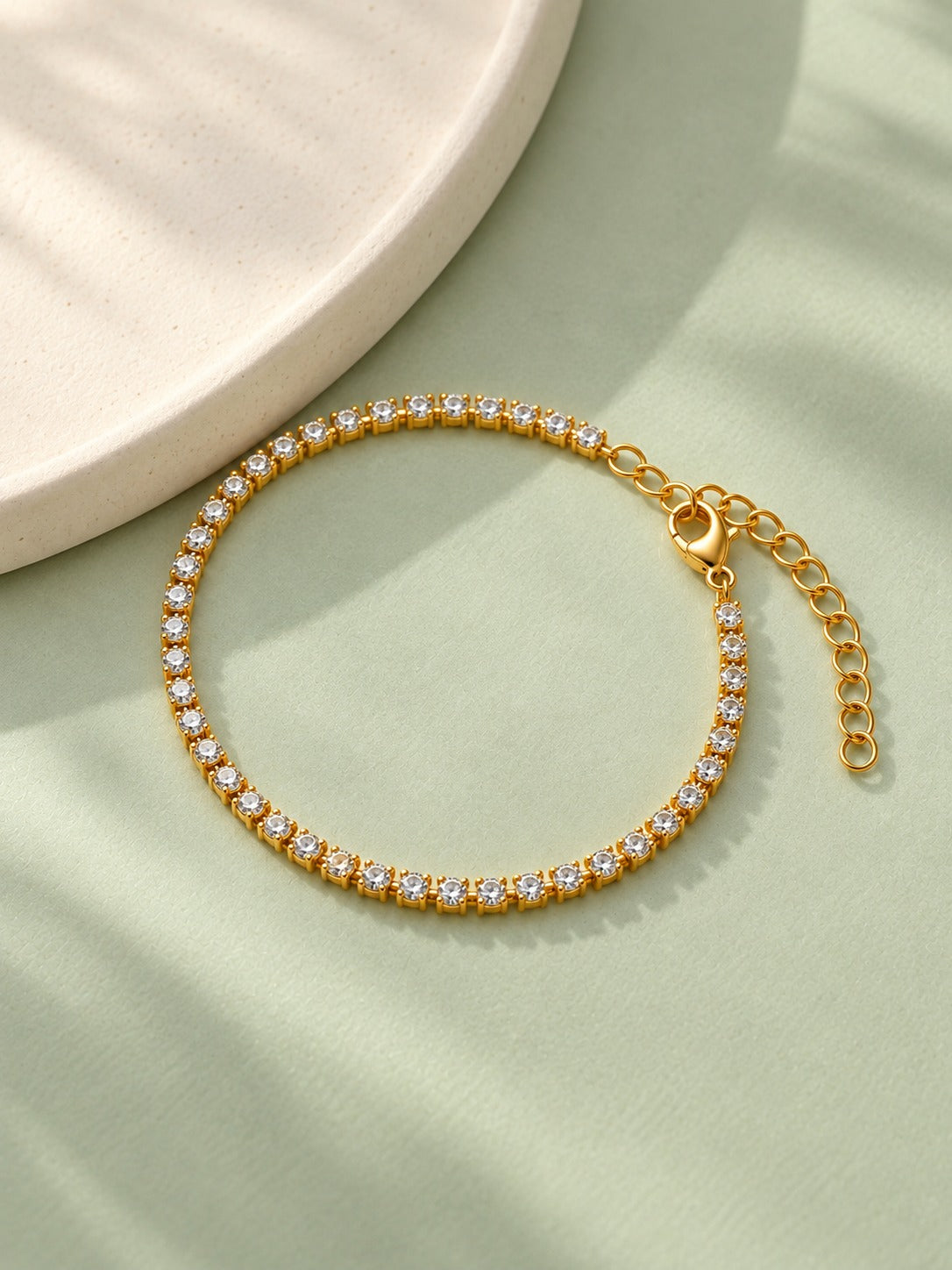Premium Crystal Tennis Bracelet for Women | Stainless Steel