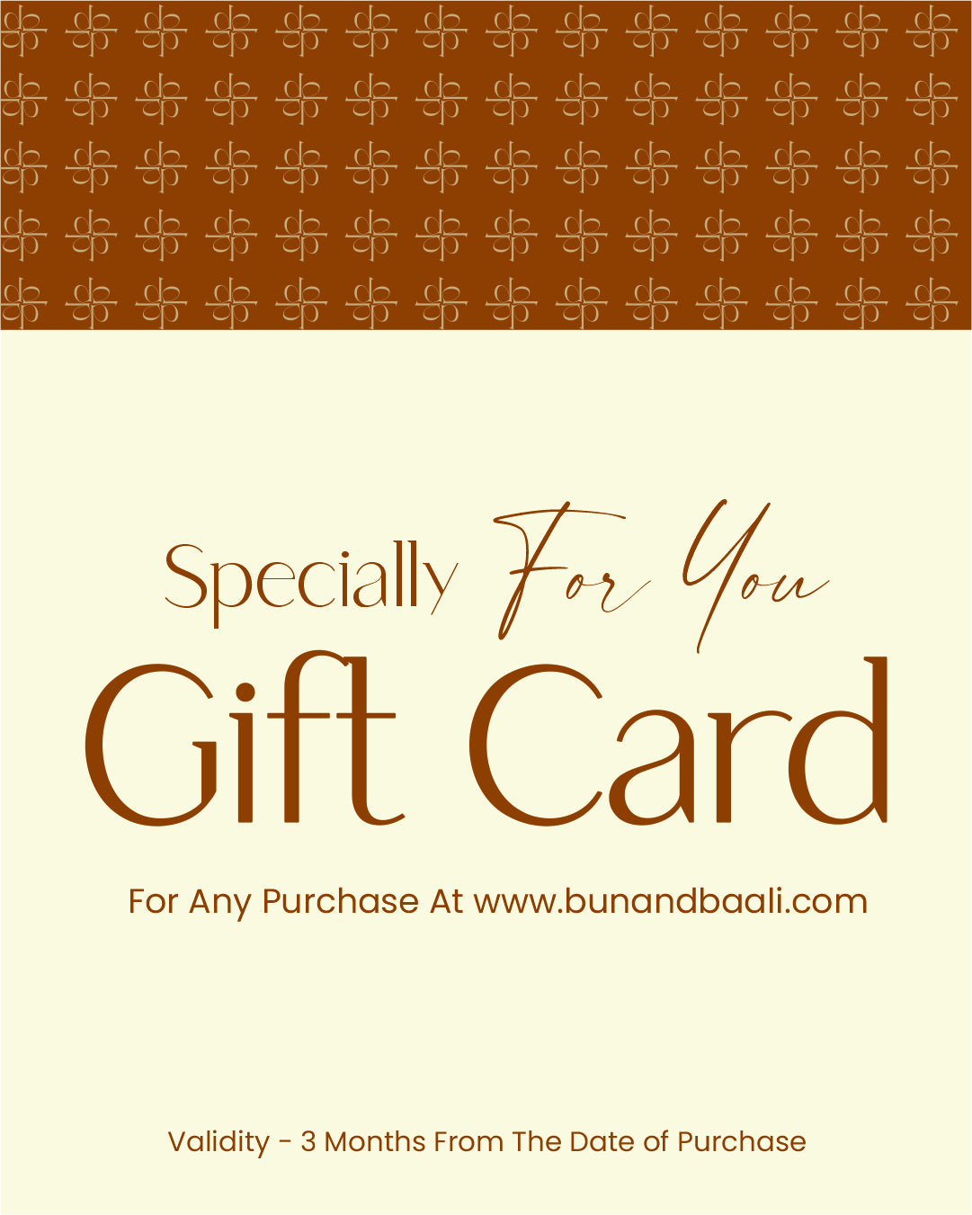 Bunandbaali Digital Gift Card