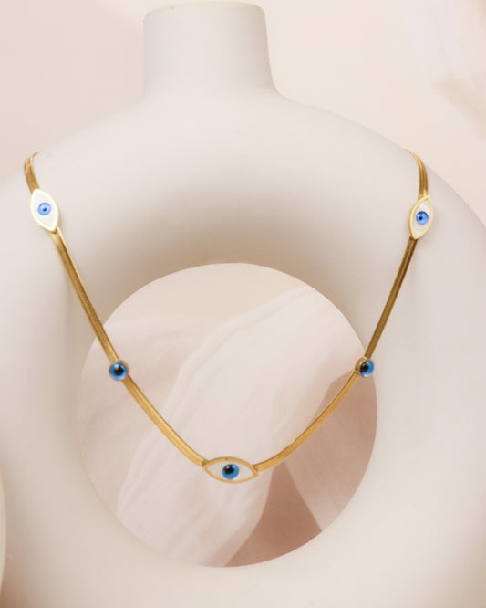 Evil Eye Vibe Stainless Steel Neckchain