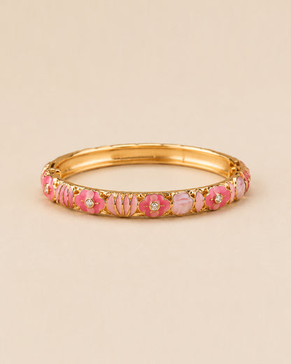 Royal Pink Enamel Bracelet