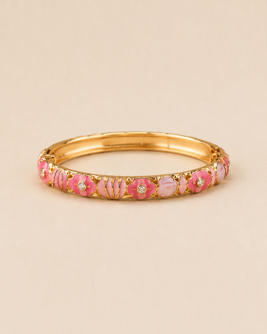 Royal Pink Enamel Bracelet