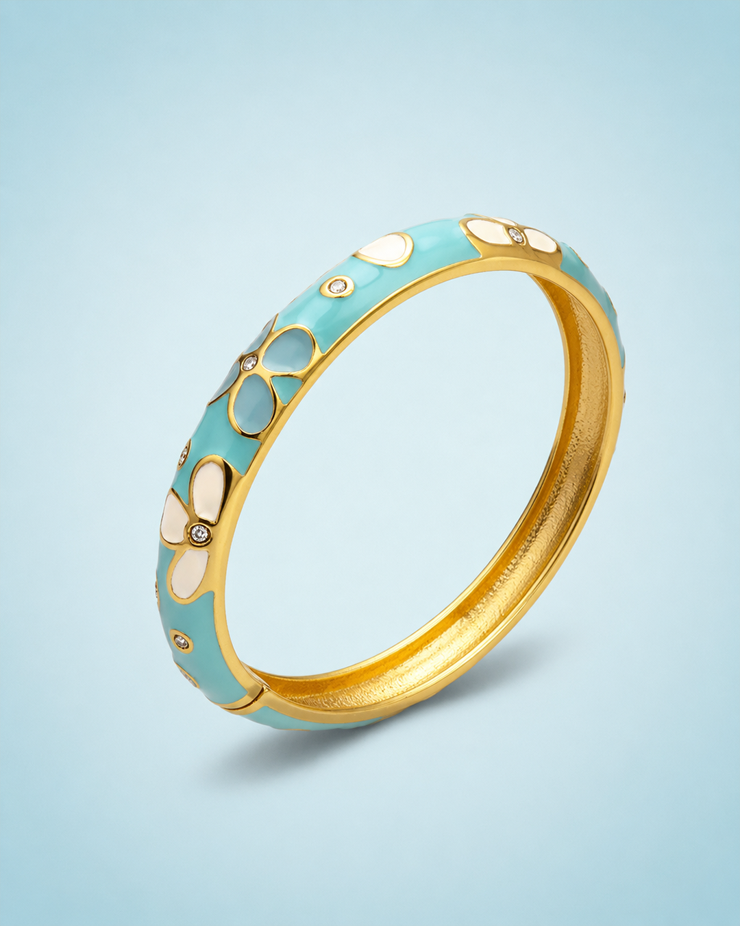 Pastel Pop with Blue Flower Bracelet