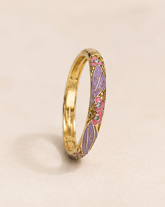 Purple and Pink Enamel Bracelet
