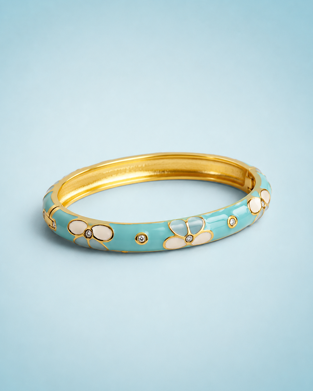 Pastel Pop with Blue Flower Bracelet