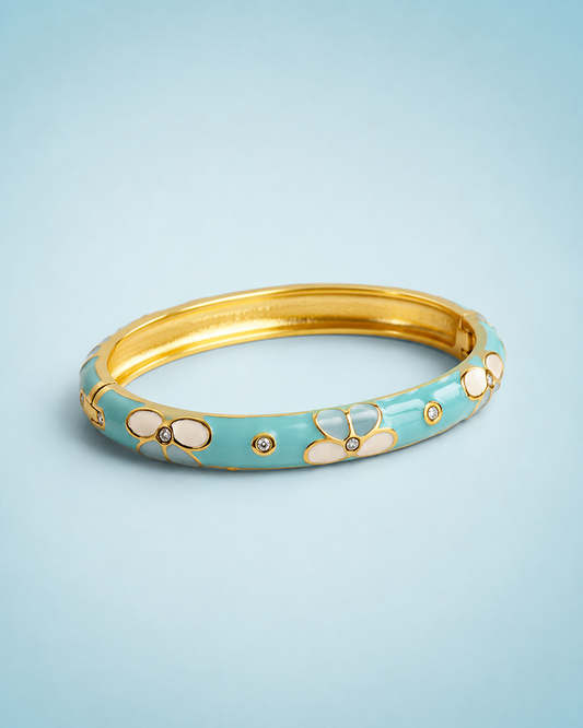 Pastel Pop with Blue Flower Bracelet