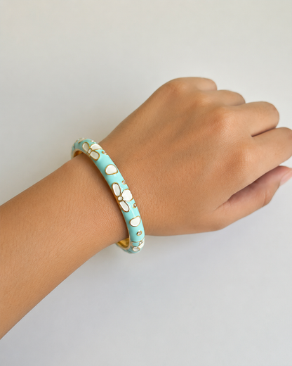 Pastel Pop with Blue Flower Bracelet