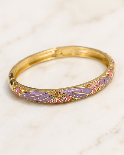 Purple and Pink Enamel Bracelet