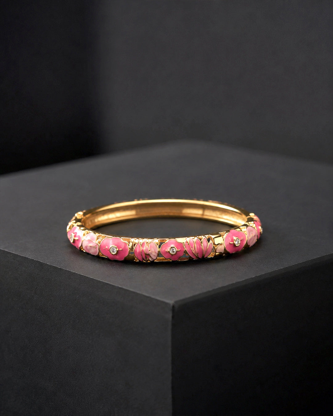 Royal Pink Enamel Bracelet