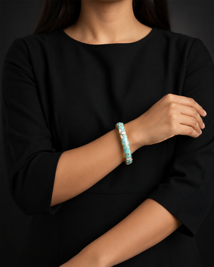 Pastel Pop with Blue Flower Bracelet