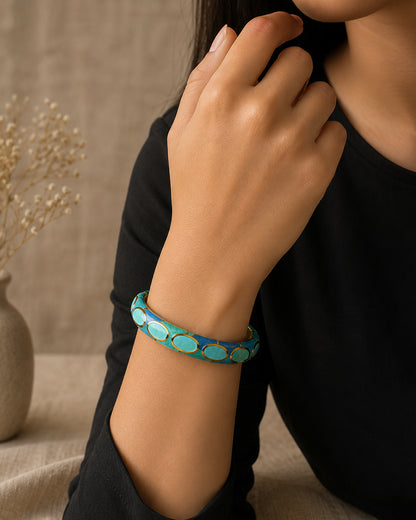 Aqua Royal Enamel Bracelet