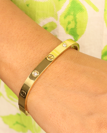 Square Elegance Stainless Steel Cartier Bracelet