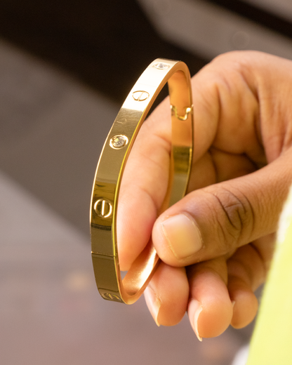 Square Elegance Stainless Steel Cartier Bracelet