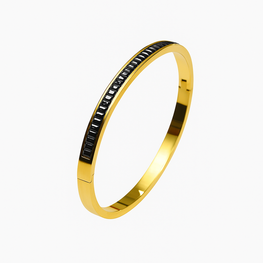 Black Aura Bangle Bracelet