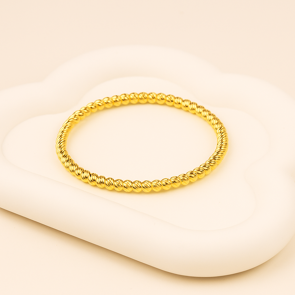 Luxe Round Bangle Bracelet