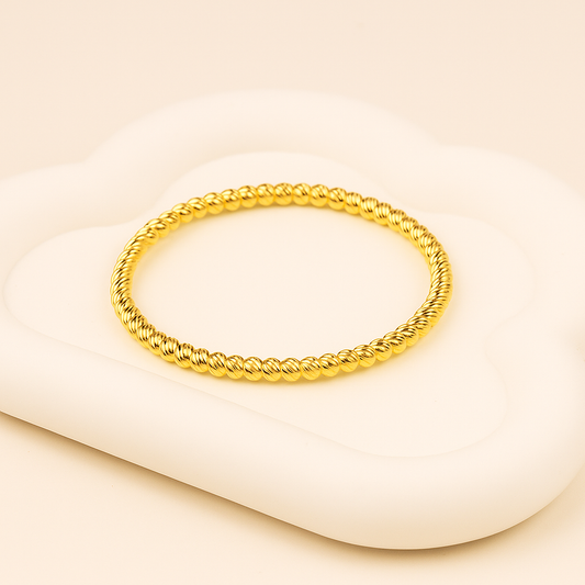 Luxe Round Bangle Bracelet
