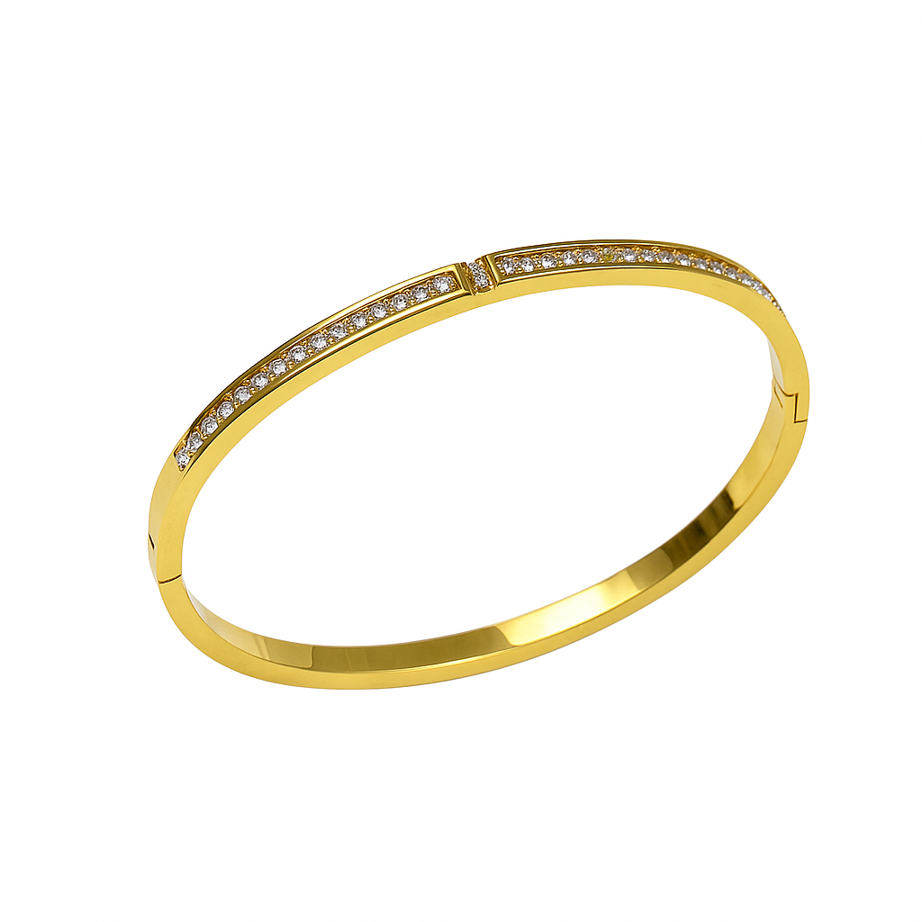 Sparkling Diamond Bangle Bracelet
