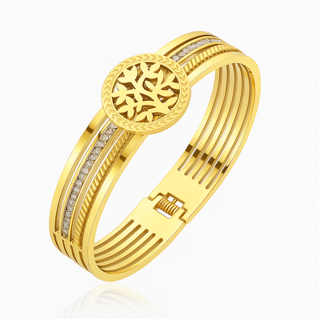 Tree of Grace Bangle Bracelet