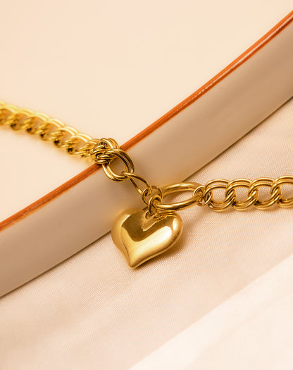 The Big Heart Charm Bracelet
