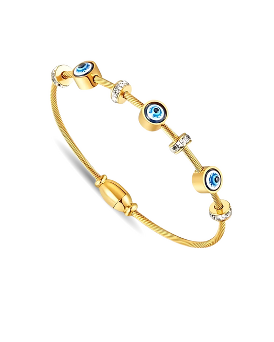 Nazar Stainless Steel Evil Eye Bracelet