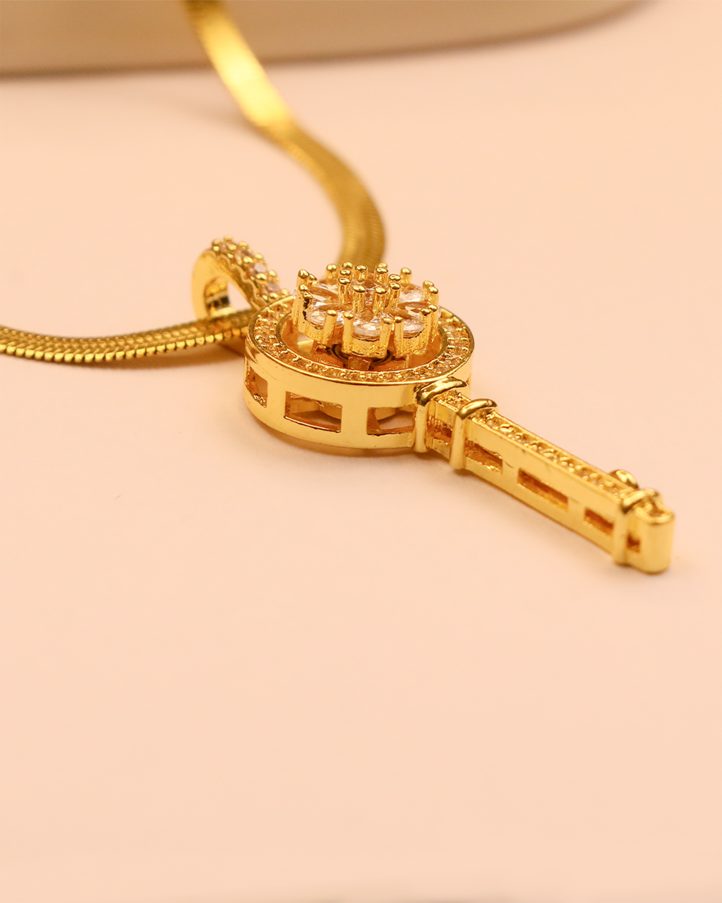 The Diamond Key Stainless Steel Neckchain