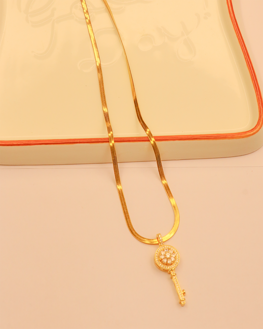 The Diamond Key Stainless Steel Neckchain