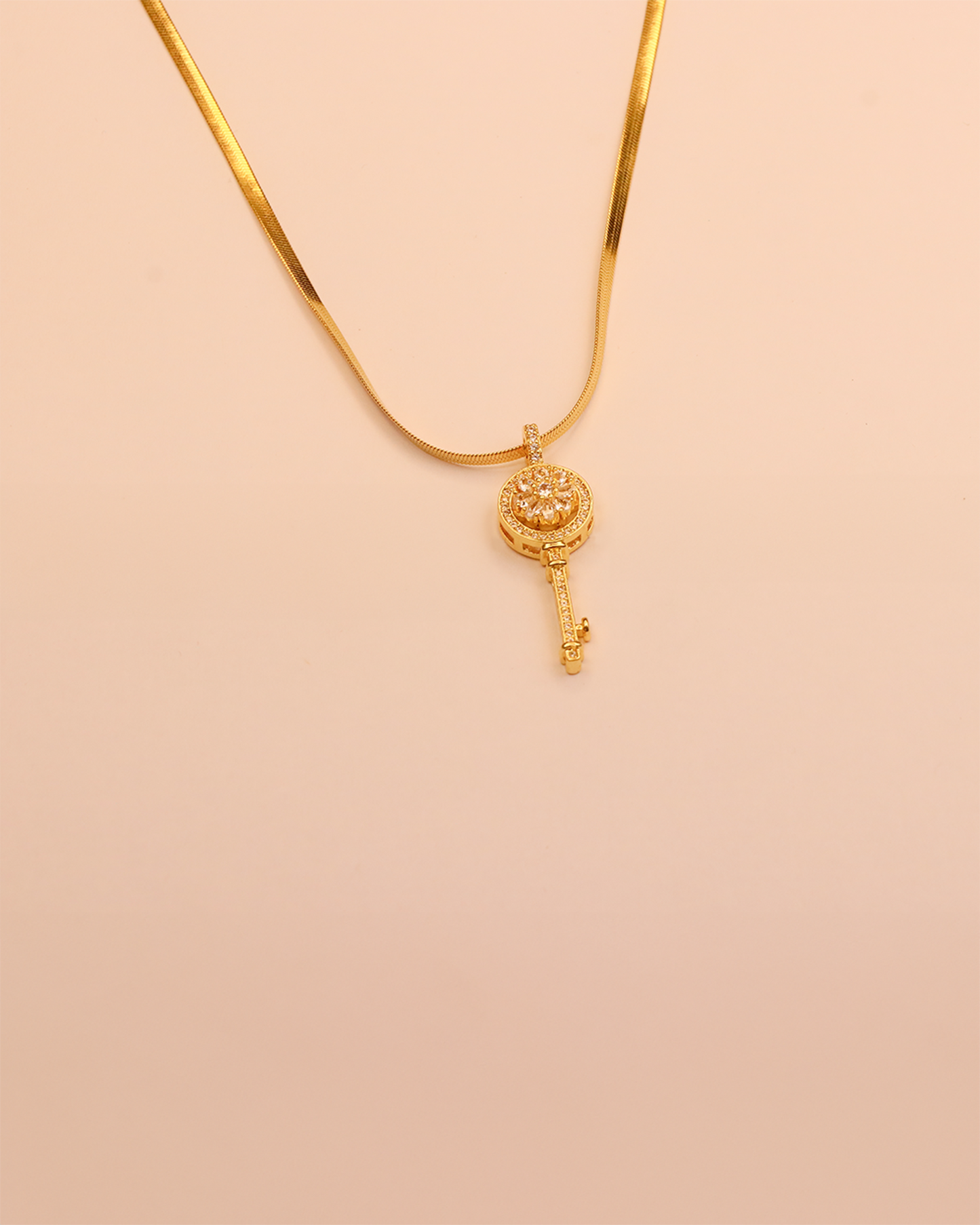 The Diamond Key Stainless Steel Neckchain