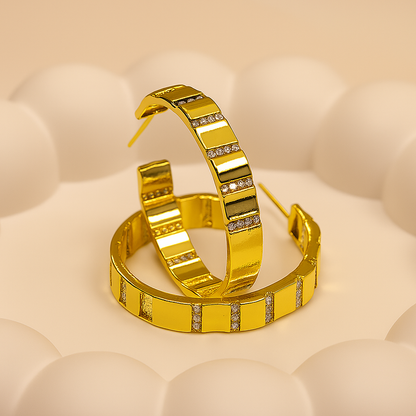 360 Gold Hoop Earrings