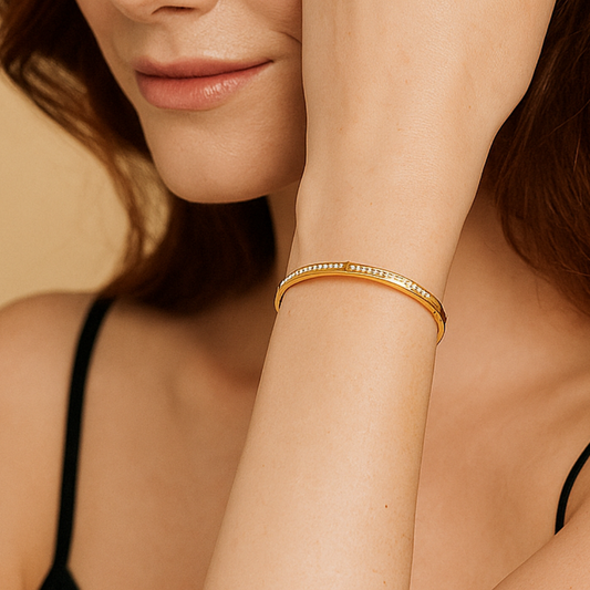 Sparkling Diamond Bangle Bracelet