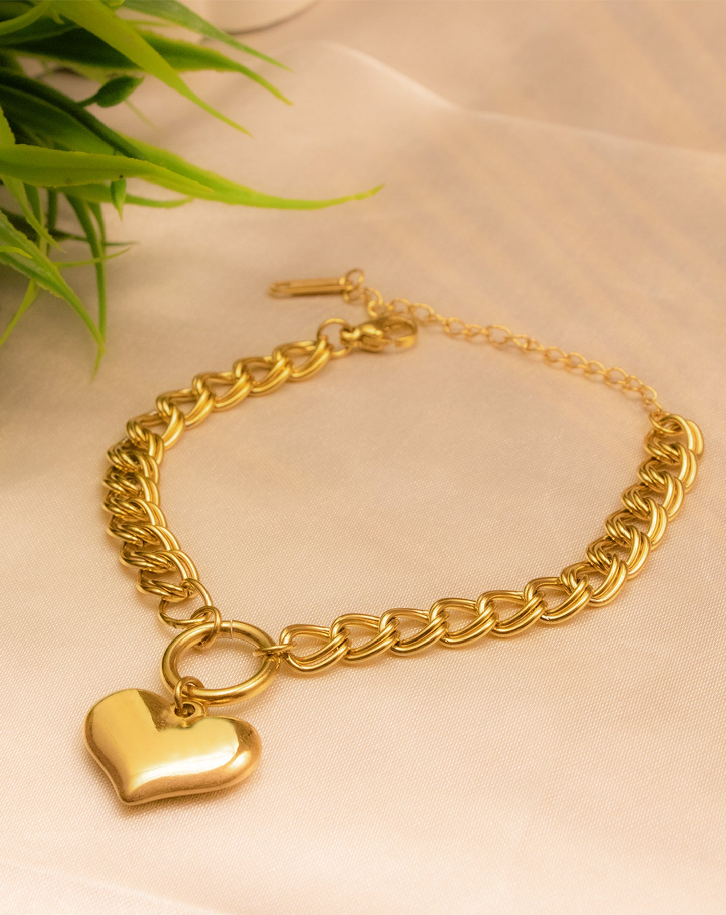 The Big Heart Charm Bracelet