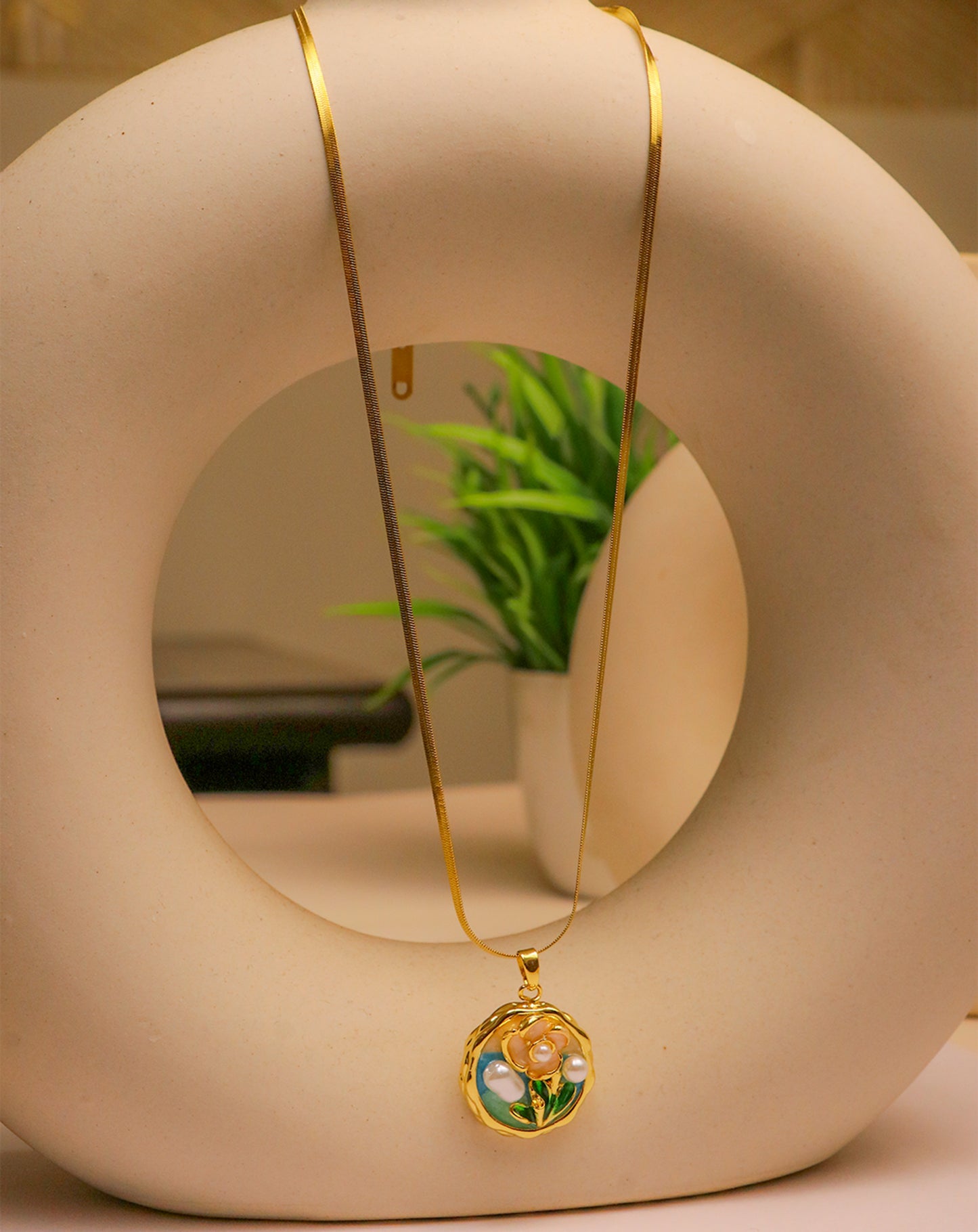 Forever Floral Enamel Chain