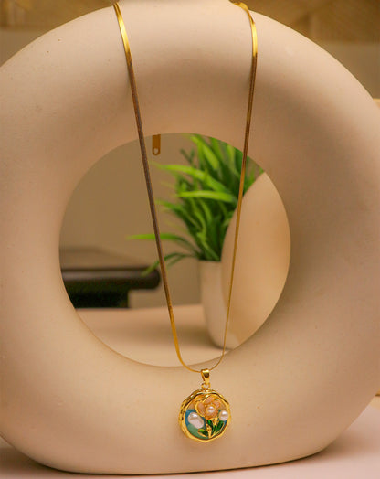 Forever Floral Enamel Chain