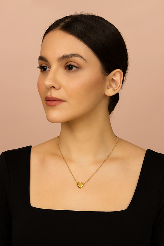 Glow Heart Stainless Steel Neckchain