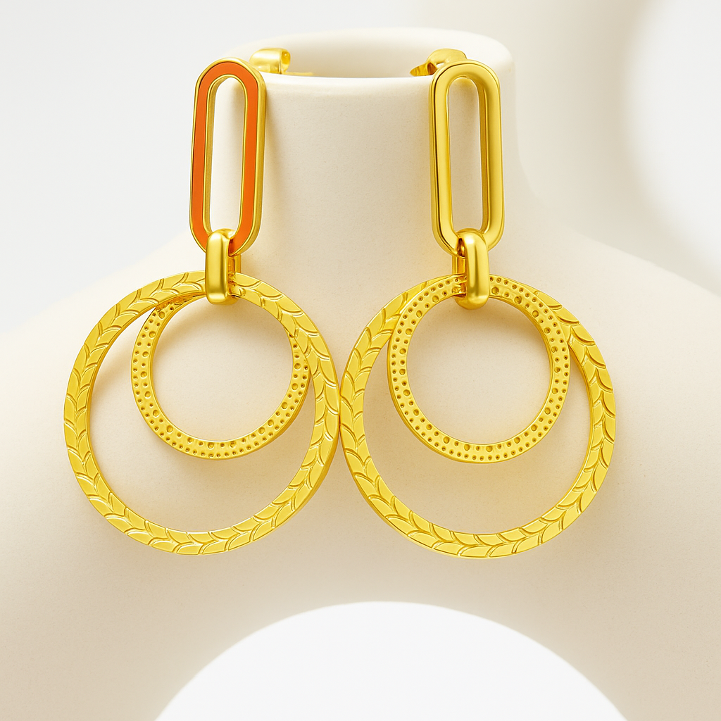 Noor Chakra SS Dangle Earrning