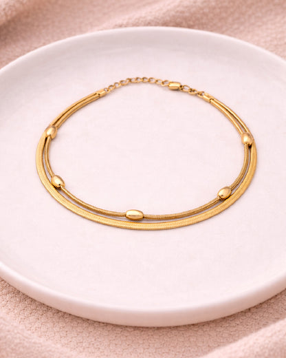 Swarana Anti Tarnish Stainless Steel Anklet