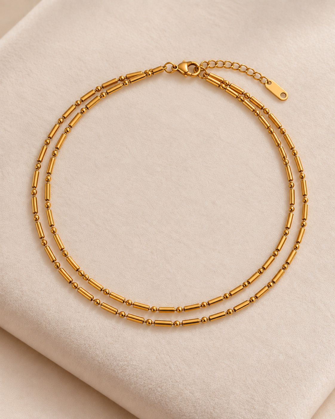 Meher Layered Anklet For Women Waterproof Anti-Tarnish Anklet