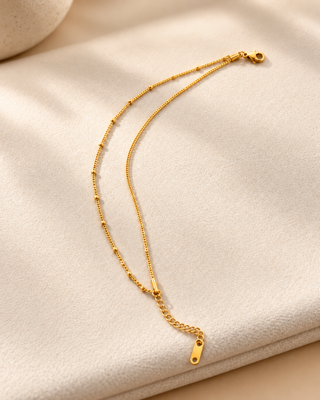Sleek Layers Anklet Minimalist Anti-Tarnish Stainless Steel Anklet