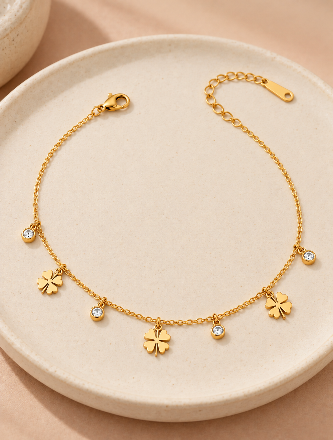 Gulnaar Anklet Golden Flower Charm Stainless Steel Anklet