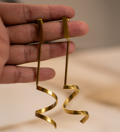 Twisted Charm Statement Earring