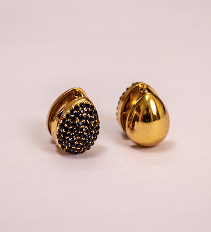 Blackout Hoops Earrnings