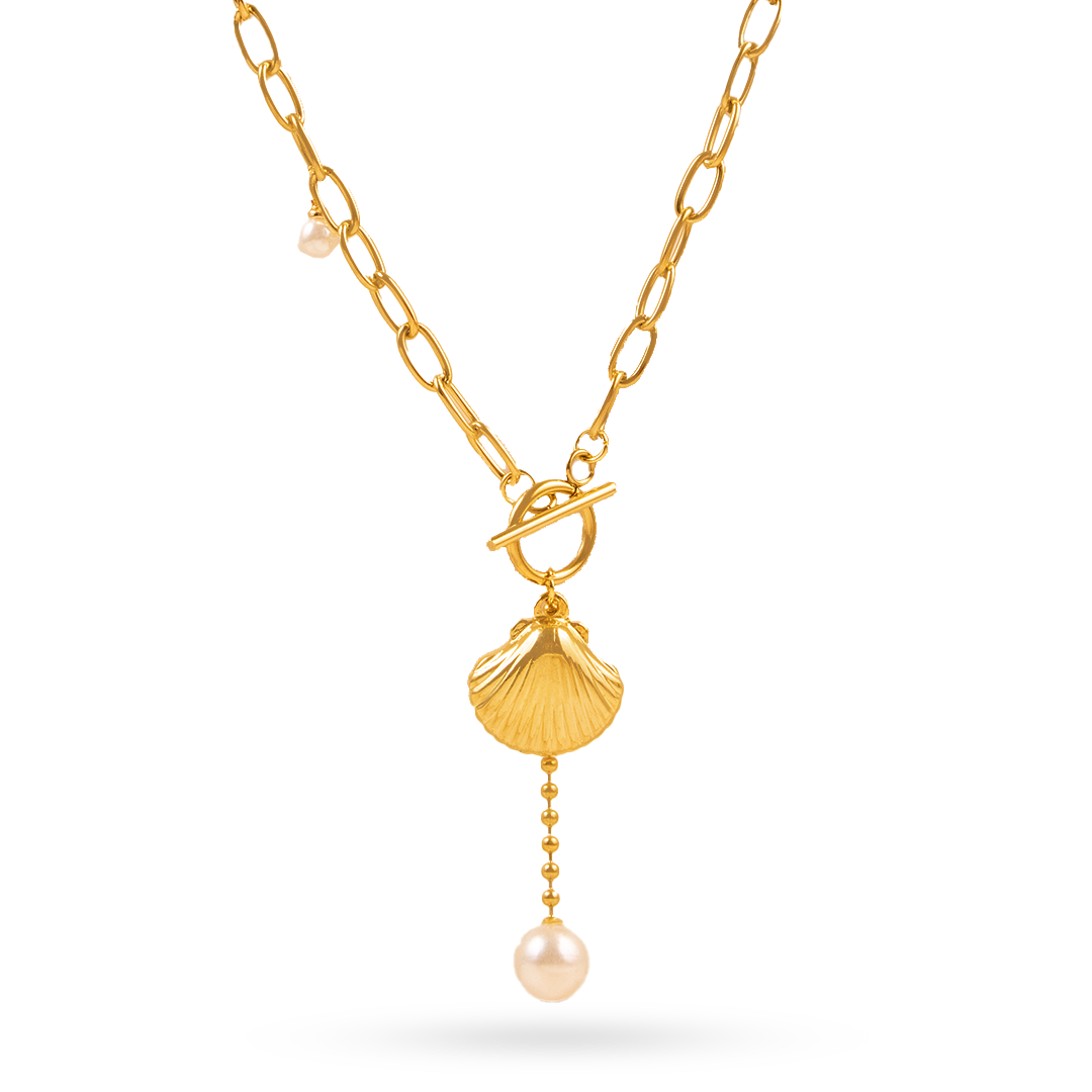 Pearl Wave Neck Charm