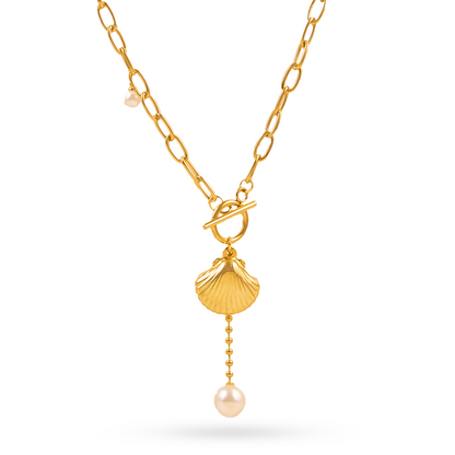 Pearl Wave Neck Charm