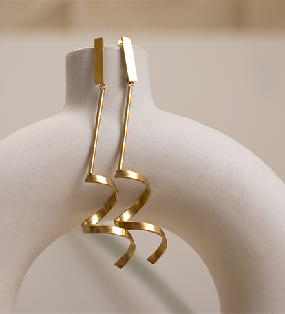 Twisted Charm Statement Earring