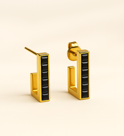 Blackline Hoops Earrings